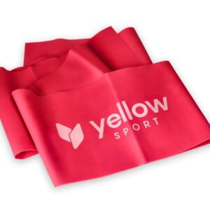 Guma do ćwiczeń yellowFLAT band czerwona opór 2-4 kg